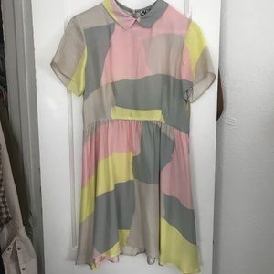 Anthropologie-Dusen Dusen color blocked dress